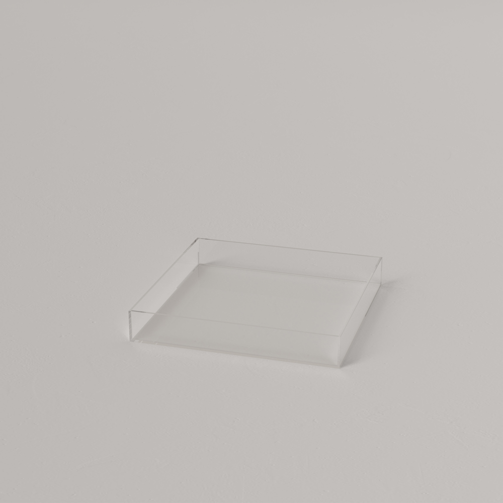 plateau en plexiglas transparent pour exposer et mettre en valeur ses produits et objets professionnel et particulier